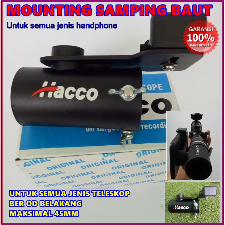 Mounting Kamera Samping Teleskop HACCO Hunting