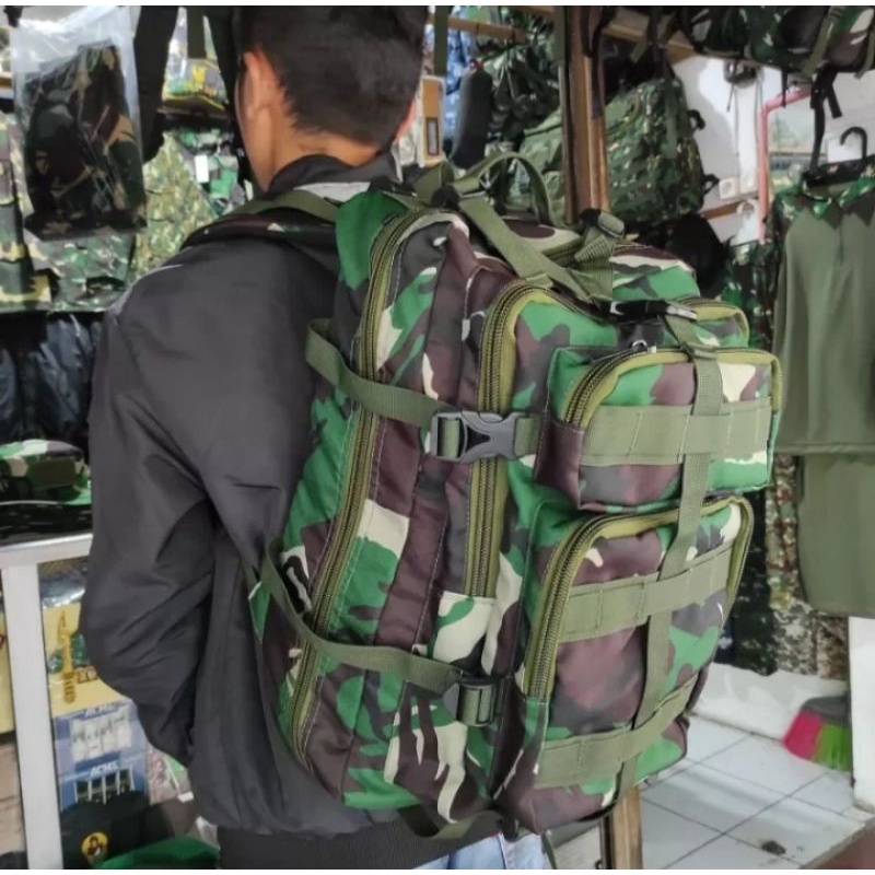 Terlaris!!Tas loreng TNI/Tas sekolah/Tas touring/Tas  hiking/Tas model Libanon/Tas army/Tas punggung/Tas ransel