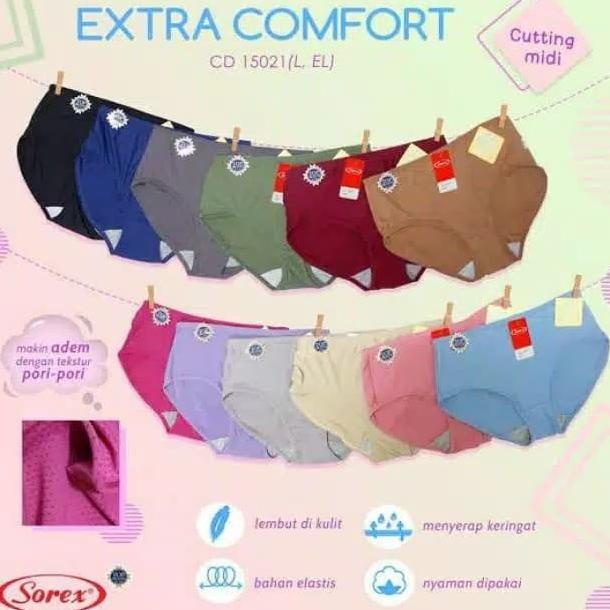 celana dalam wanita extra comfort sorex 15021