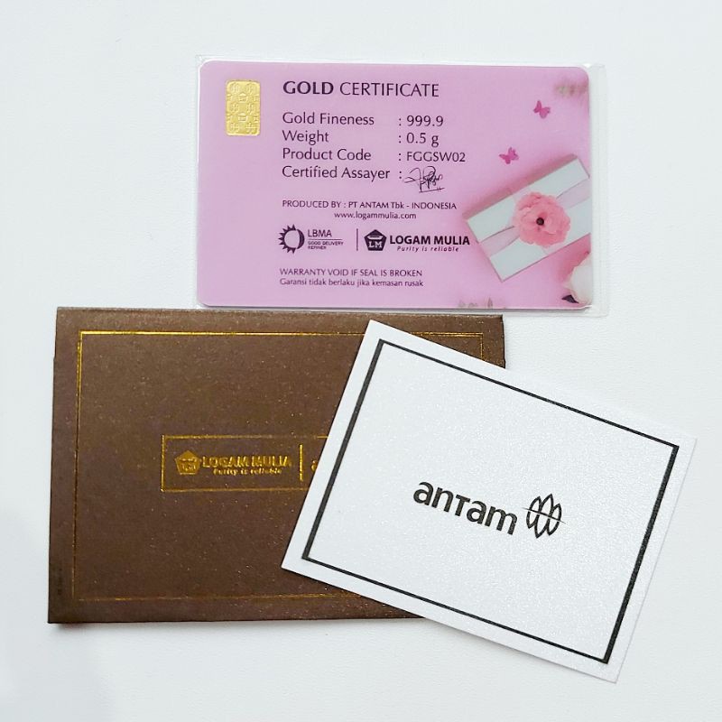 Antam 0.5 gram seri gift 