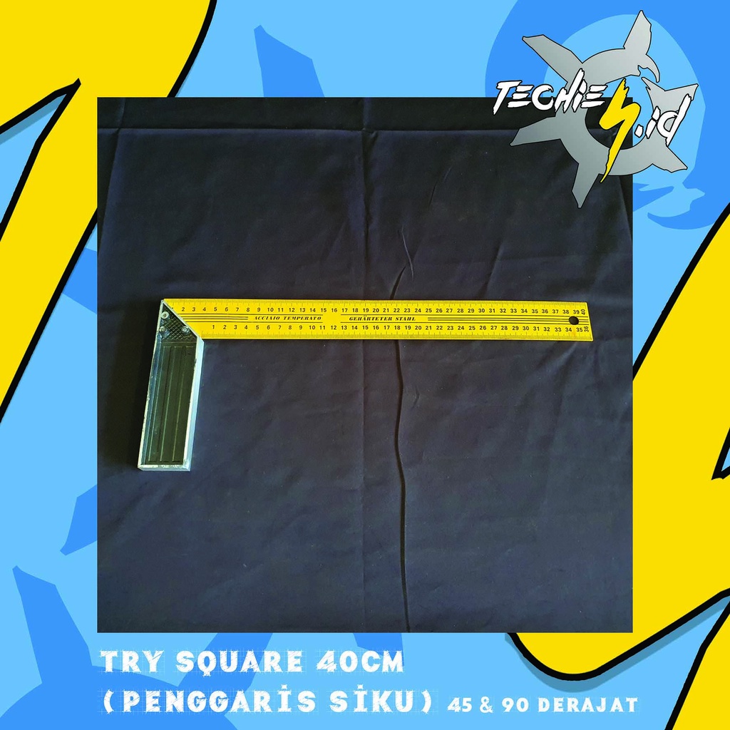 

Try Square 40cm (Penggaris Siku) 45 & 90 Derajat