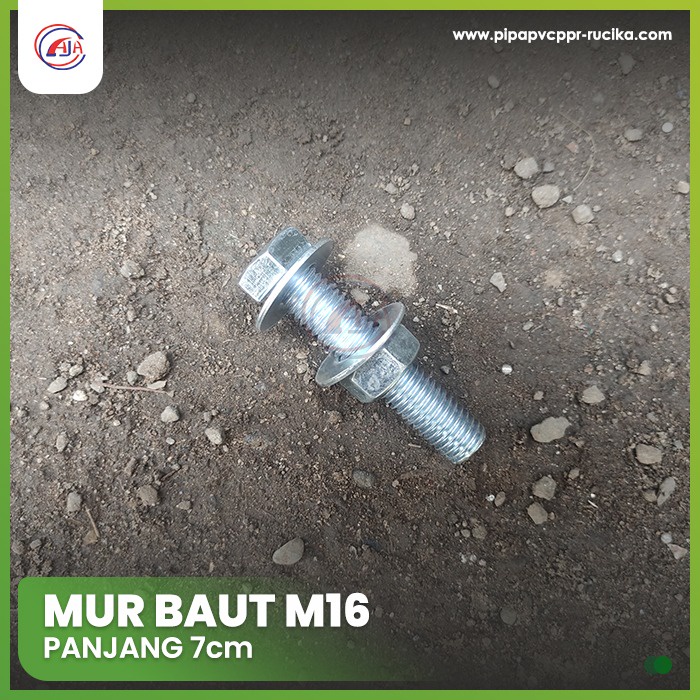 Mur Baut M16x7cm / Mur Baut M16 / Mur Baut M16 x 7cm
