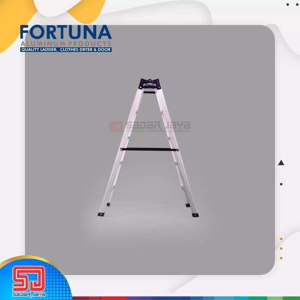 Fortuna Altima DP 13 Tangga 4 meter Lipat Aluminium Metal Steel 190cm DP13