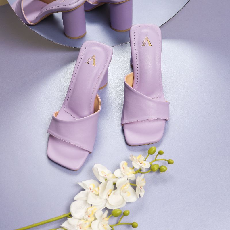 VEZCOZ premium sandal heels wanita lilac ungu purple hitz