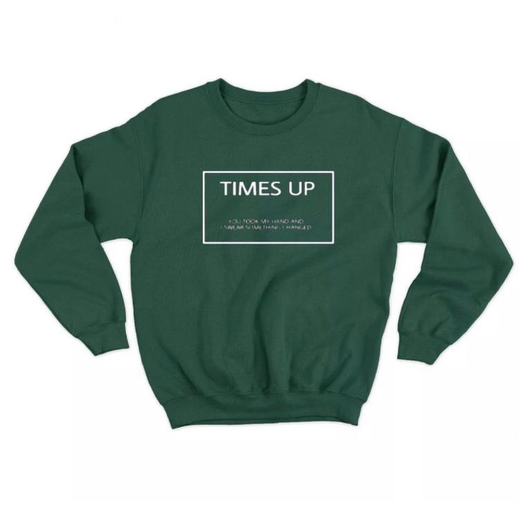 sweater crewneck wanita time up oversize terbaru