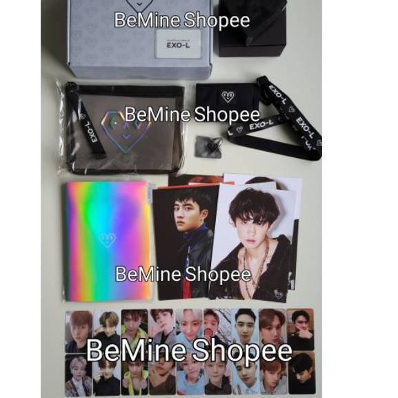 TERLARIS EXO OFFICIAL EXO-L ACE MEMBERSHIP KIT CHANYEOL BAEKHYUN SEHUN KAI XIUMIN LAY SUHO ..,..