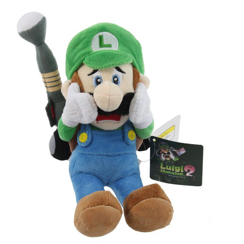 18cm Mario Super Bros Luigi Boneka Plush Boneka Mario Lembut Caterpillar Mainan Birdo