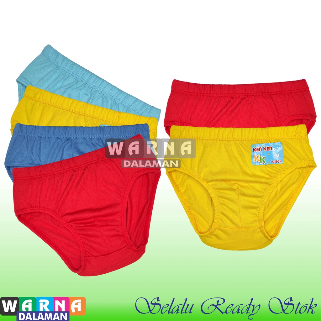 6 Pcs Celana Dalam Anak Laki Laki 1-10 Tahun Multiwarna WARNA DALAMAN