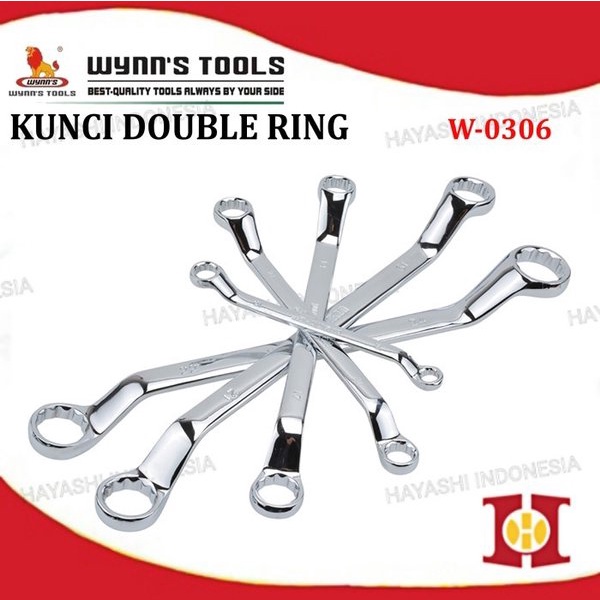 Kunci Ring Pas Set-Satuan CRV 6x7 8x10 9x11 10x12 11x13 13x15 16x18mm