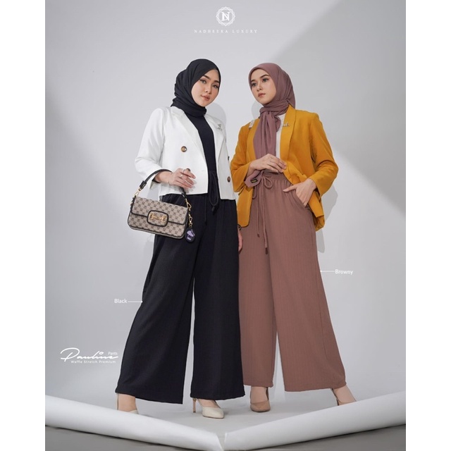 COD✅ PAULINE PANT NADHEERA LUXURY ORI | CELANA KULOT | CELANA WANITA