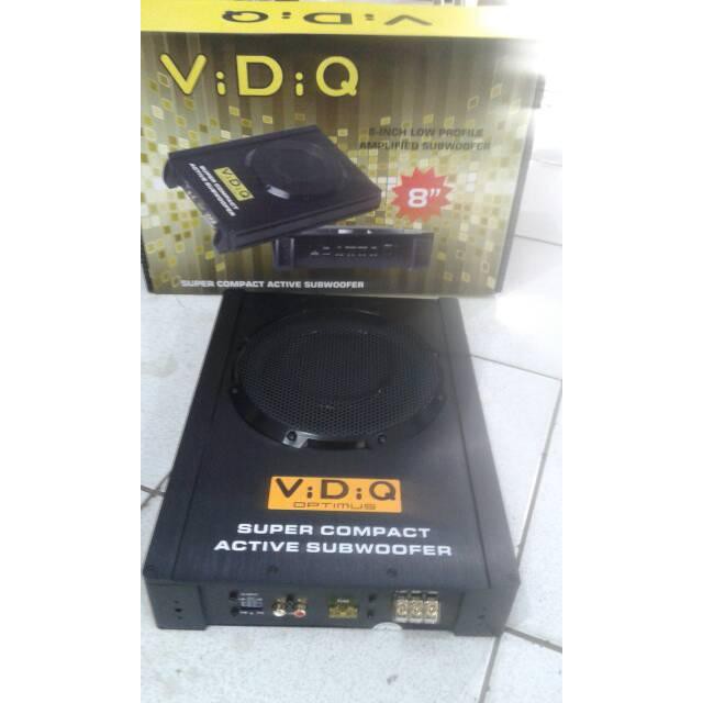 ViDiQ Optimus - 8" Low Profile Car Active Subwoofer Limited