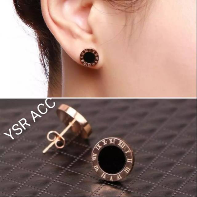 Anting tusuk titanium korea anti karat