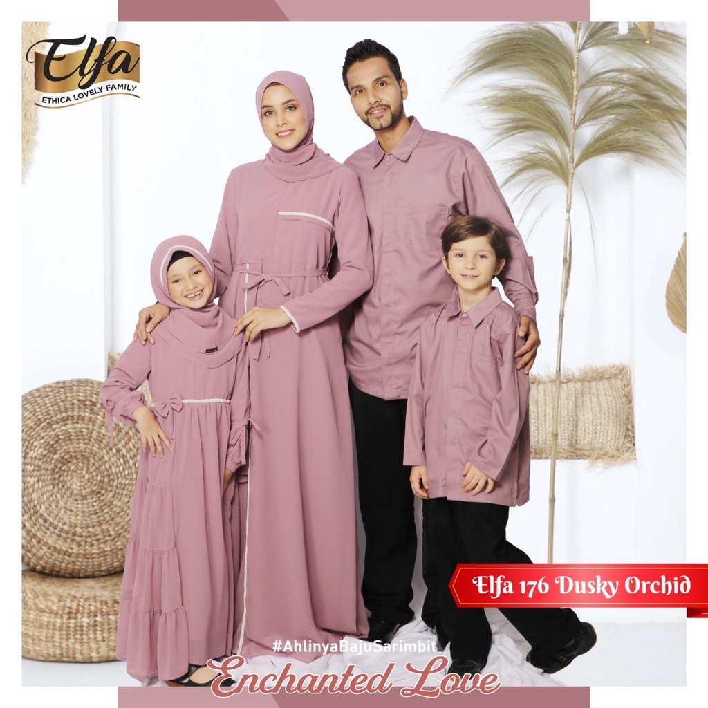 Sarimbit Keluarga Ethica Elfa 176 Dusky Orchid