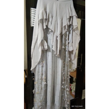 Gamis pesta premium Ld 120 pj 140