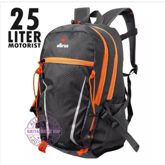 Tas Gendong Kecil Pria 25L HIjau Hitam Navy Abu Marun - Tas Ransel Pria Distro Mini Motorist Biker 2
