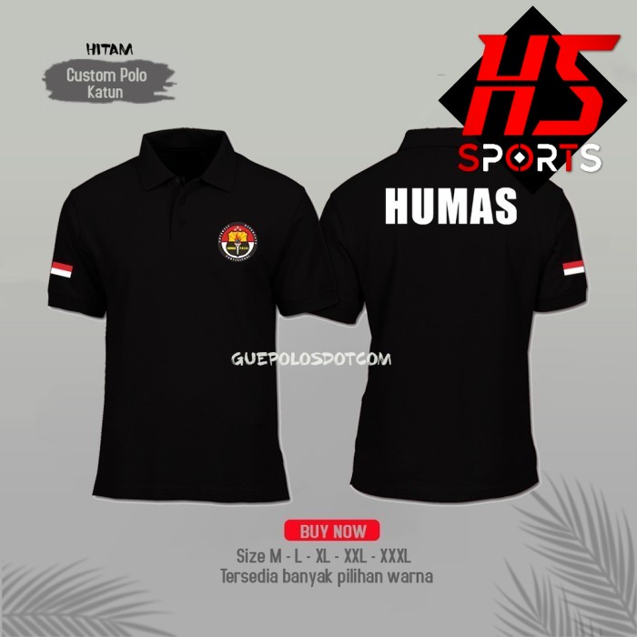 Poloshirt - Kaos Polo Humas Polri Indonesia - Baju KERAH HUMAS POLRI