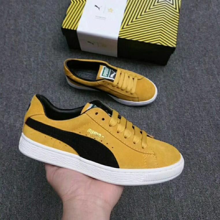 puma suede classic yellow