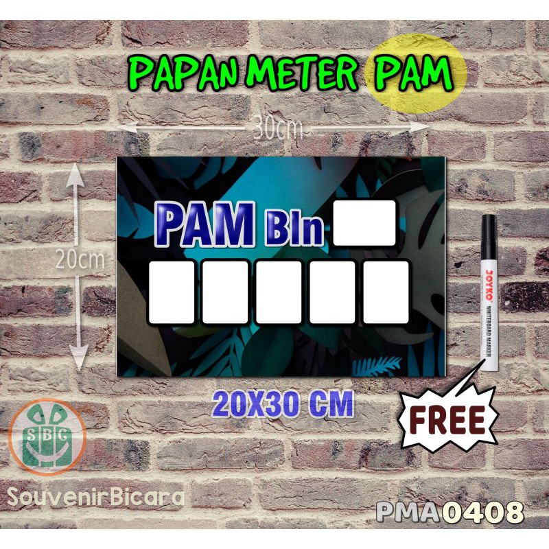 

Tropical 08 - Custom Papan Meter Listrik PLN PAM Aneka Motif Unik 20x30cm