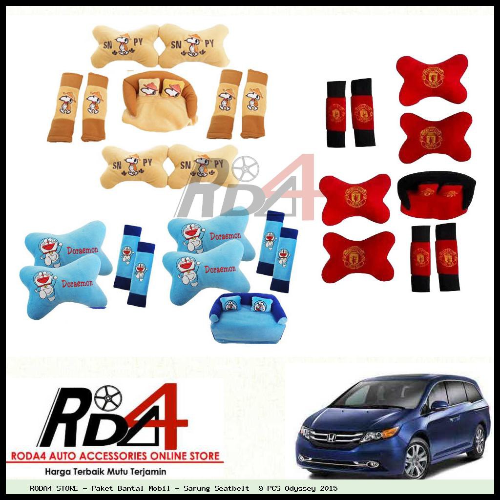 Paket Bantal Mobil - Sarung Seatbelt  9 PCS Odyssey 2015