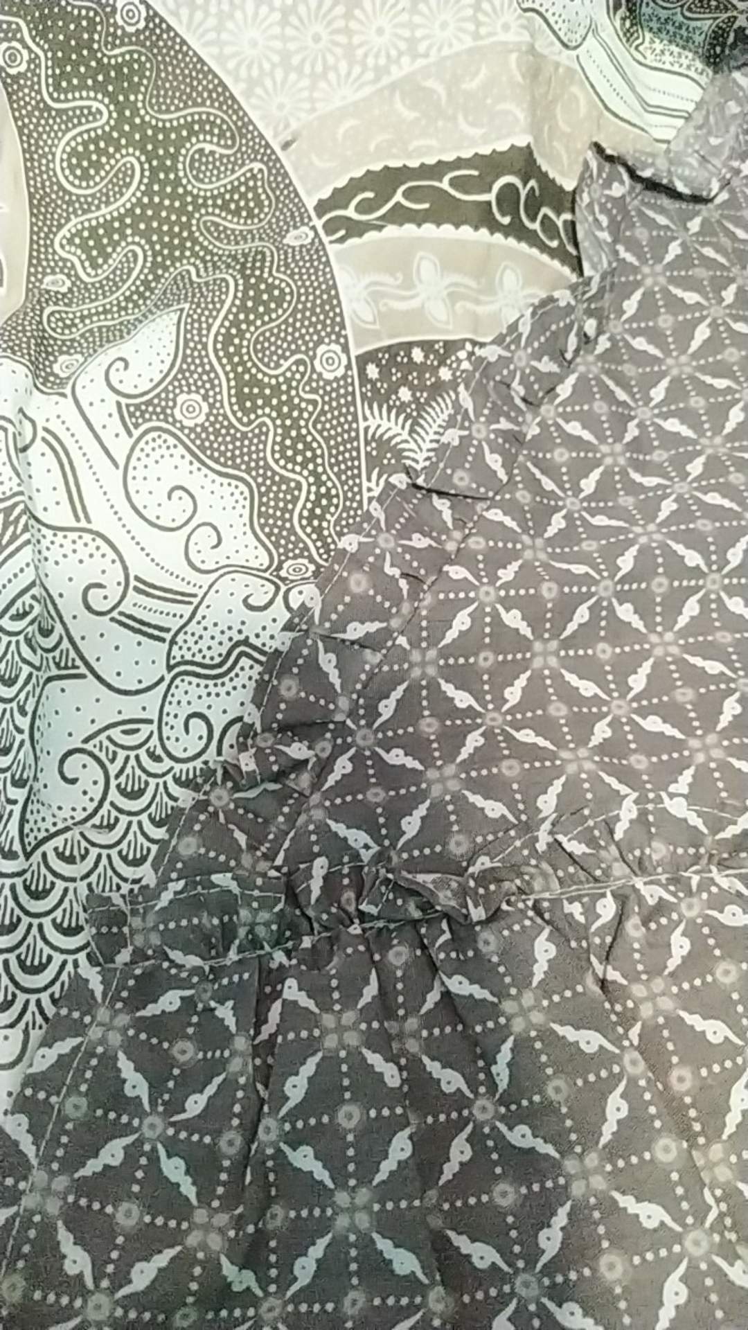 Tey-17 Batik Wanita Asj Sa Hrb026 Kenongo Kemeja Tosca Pendek