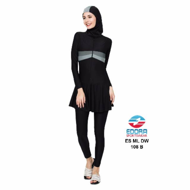 Baju renang muskimah wanita  ES ML DW 108B
