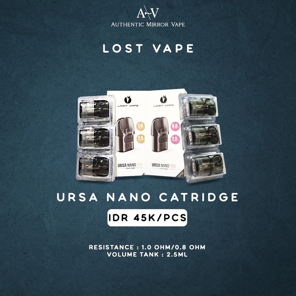 cartridge ursa nano pod replacement by lost vape   cc