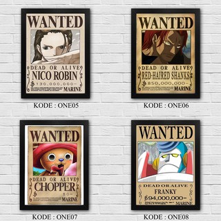  Hiasan  dinding  dekorasi rumah ANIME ONE  PIECE  WANTED 