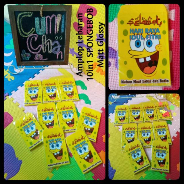 

Cumiichan Amplop Lebaran Spongebob 10in1