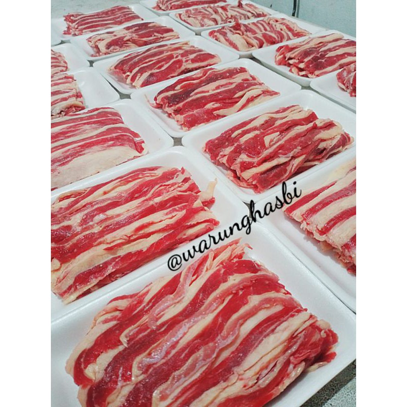 

daging slice US beef import/ yoshinoya/shabu² packing 500gr