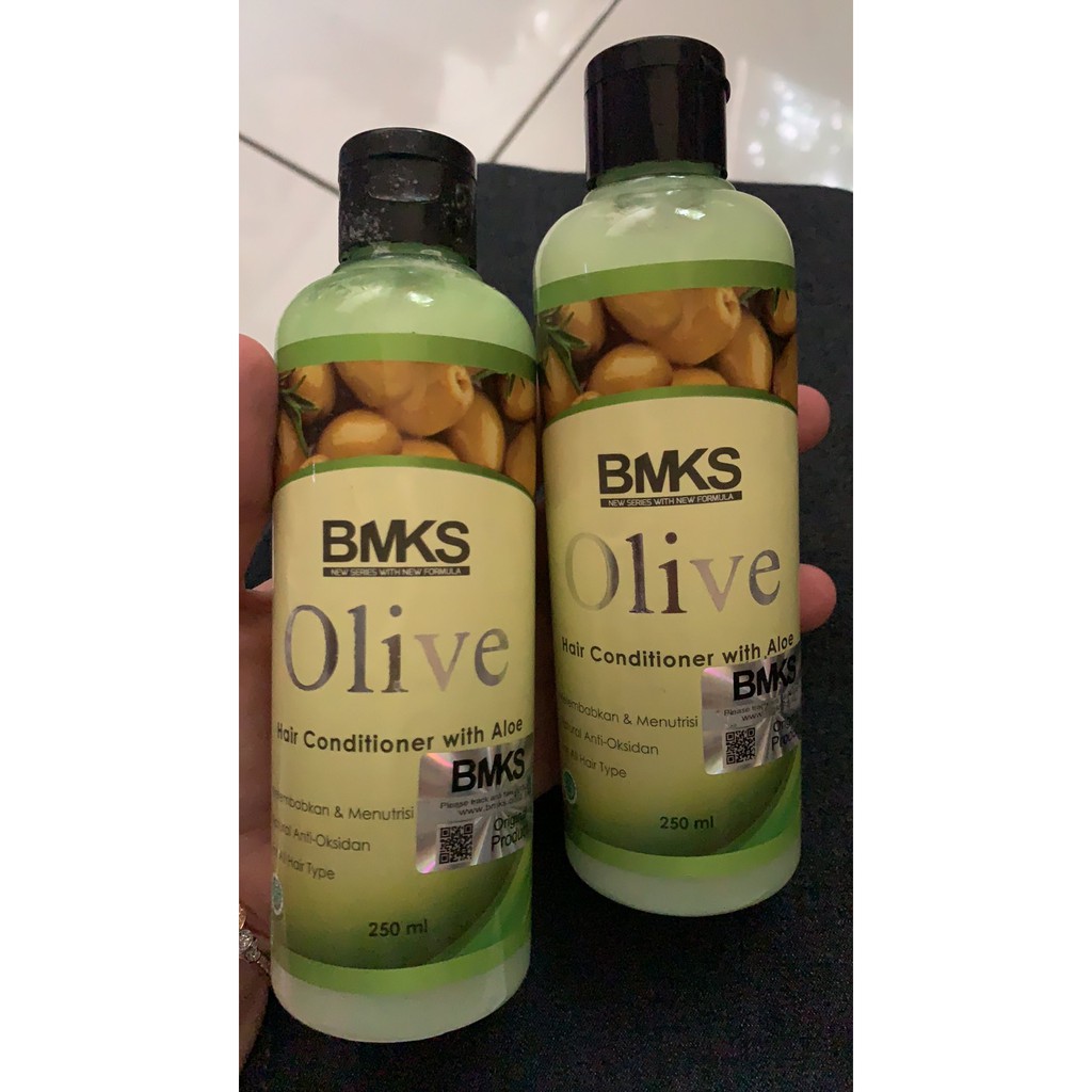 [ORI] KONDISIONER PENYUBUR RAMBUT Ekstrak Zaitun Aloe Vera dalam 14 Hari | BMKS Olive Conditioner