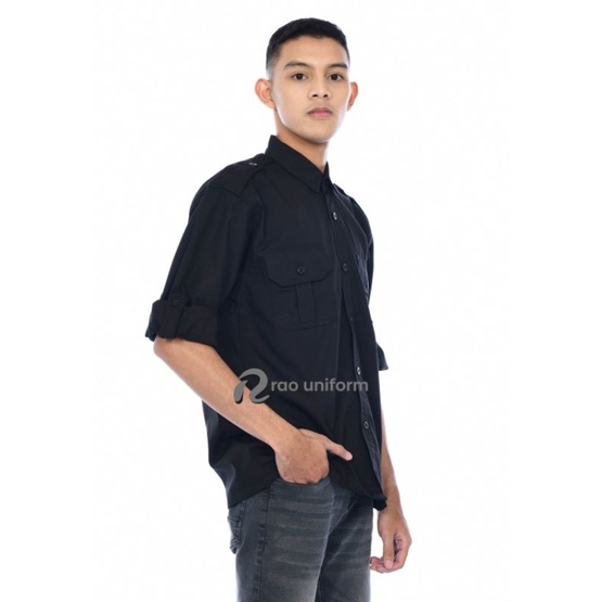 Baju pakaian dinas lapangan (PDL) kemeja out door bisa tambah bordir/baju komunitas custom bordir/seragam karyawan kantor