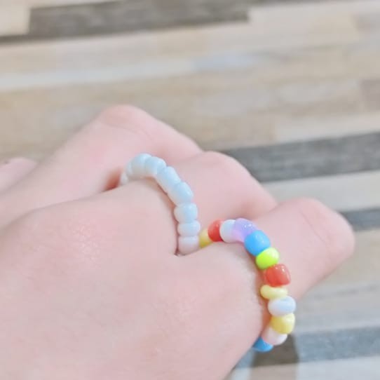 MURAH !! Cincin Beads Custom Kpop Ring / Cincin Manik