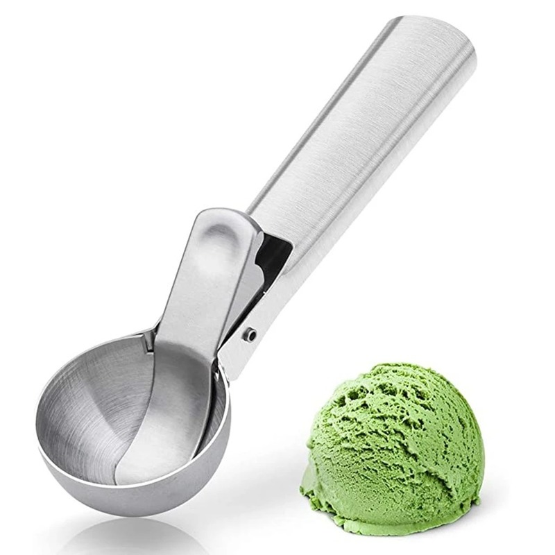 Sendok Scoop Es Krim / Semangka / Buah / Dessert Bahan Stainless Steel Anti Beku Untuk Dapur