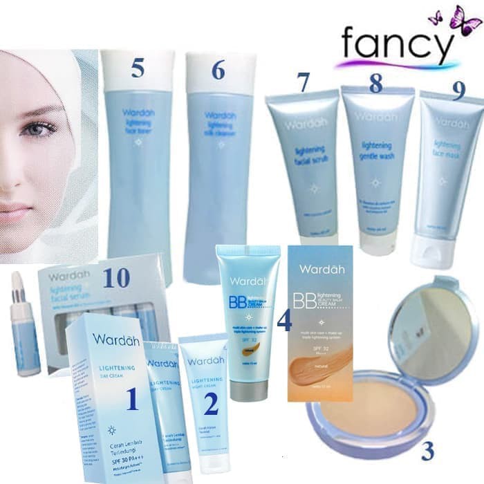 Wardah Lightening Series Paket Complete Picks Set 10 Pcs