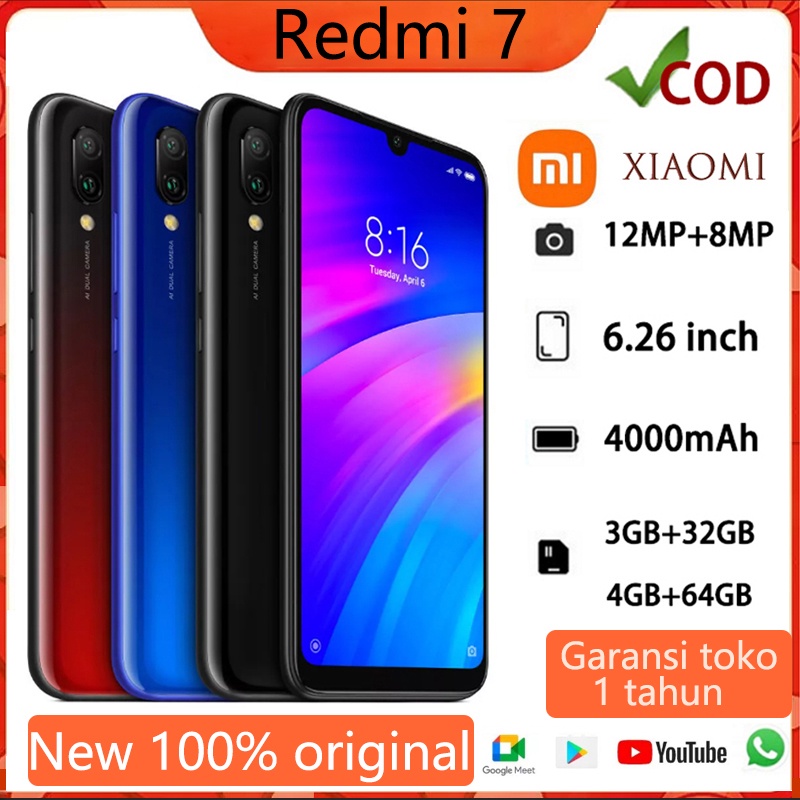 Jual [Ready Stock] Xiaomi Redmi 7 Smartphone Android 3/32GB 4/64GB ...