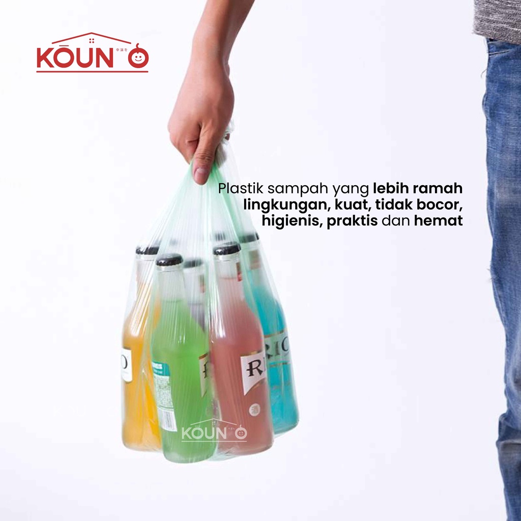 Kantong Plastik Sampah Roll Gulungan Perlengkapan Rumah Tangga Kantong Kresek Sampah 1Pax isi 100Pc