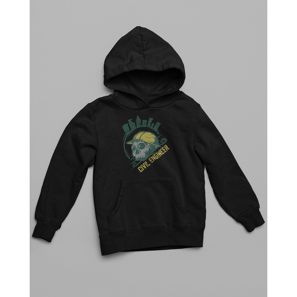 Hoodie Cotton Fleece High Grade ENG - Civil Engineer - Jaket/Hoodie Teknik Sipil