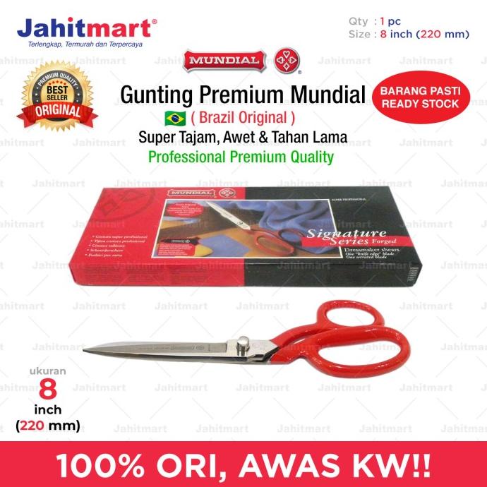 GUNTING "MUNDIAL" SR 8" RED HANDLE