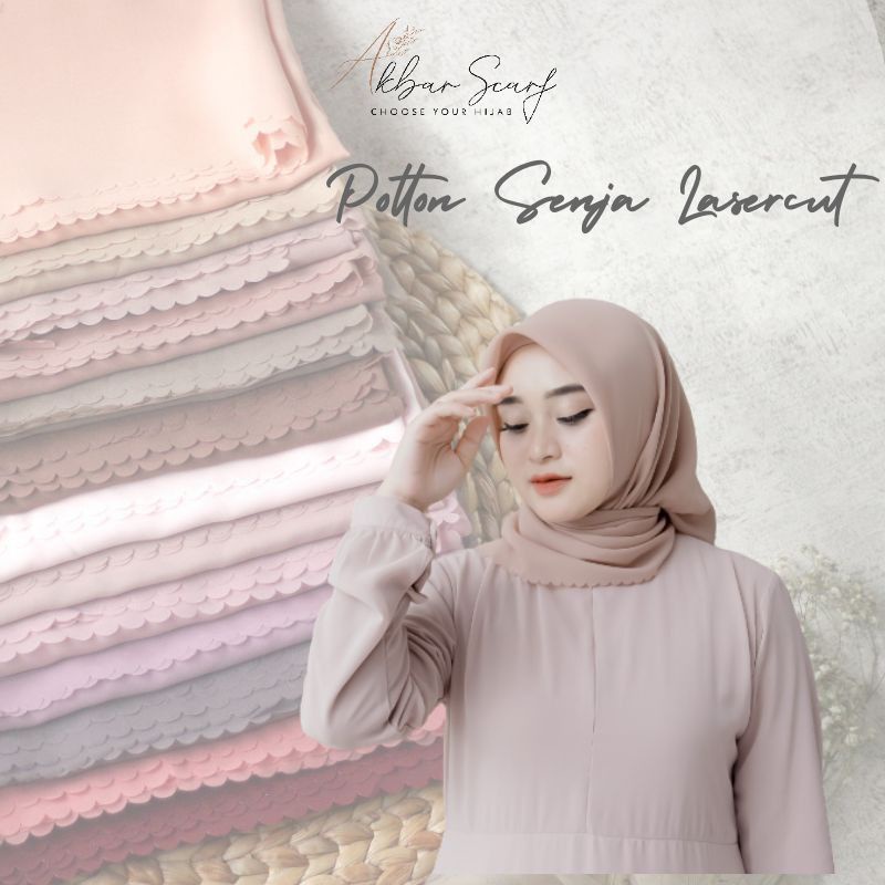 Bella Square Lasercut Hijab Segi Empat