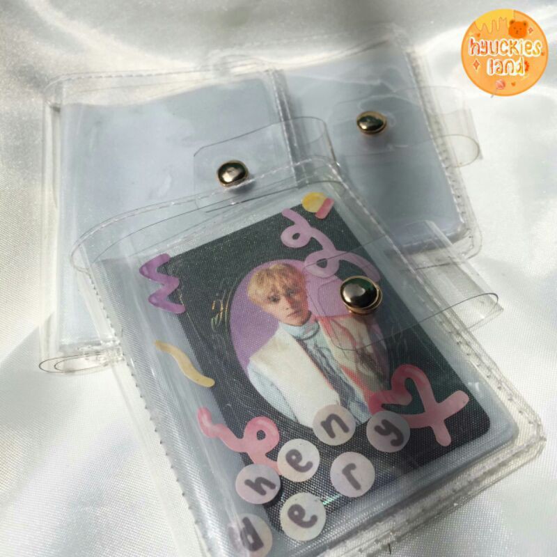 mini kpop photocard binder transparent ♡ photocard, polaroid organizer. mini collectbook. album photocard