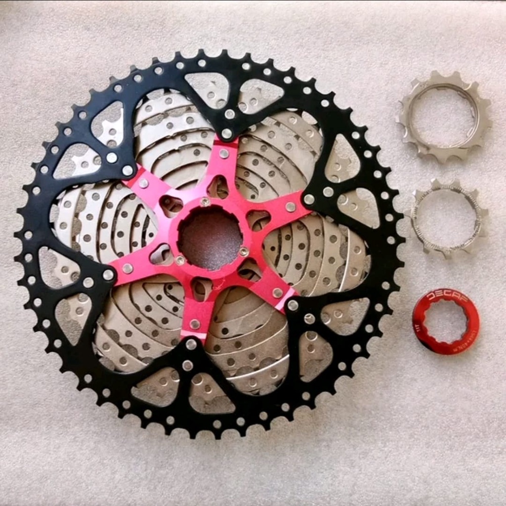 TERMURAH!!! Sprocket Sepeda 10 Speed 11-40 T Cassete / DECAF Silver / Realpict