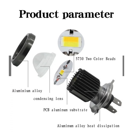 Bohlam VND Bohlam Depan Motor Halogen H4 dan H6 LED motor Matic/Bebek dan Sport universal