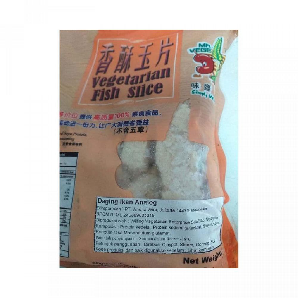 

VEGETARIAN FISH SLICE - MR VEGE 900 GR