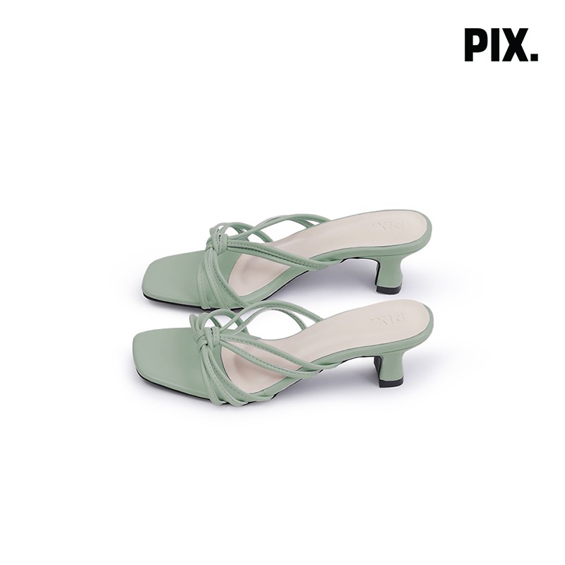 

Pixfootwear x Nasariastri Green Moringa Kitten Heel Shoes Limited Edition - Sepatu Heel Wanita Hijau