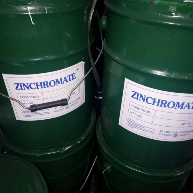 READY STOCK Cat pail Zincromate zincrhomate hijau cat dasar besi kayu galon - cat meni dasar