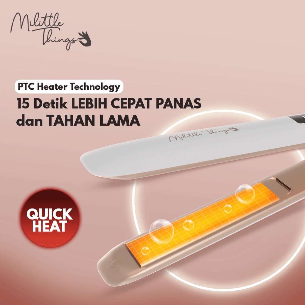 ⭐️ Beauty Expert ⭐️  Milittle Things 201 Moisture Protect Straightener - Catokan Pelurus Rambut