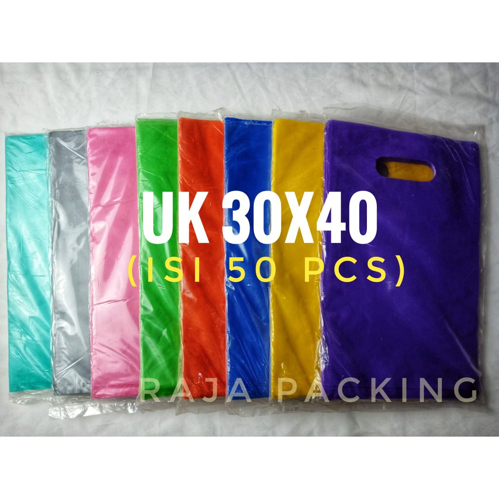 &lt;Isi 50 pcs&gt; Plastik Packing HD PLONG UK 30X40 POND Tebal 0,45 Plastik Olshop/Plastik Gamis Hoodie