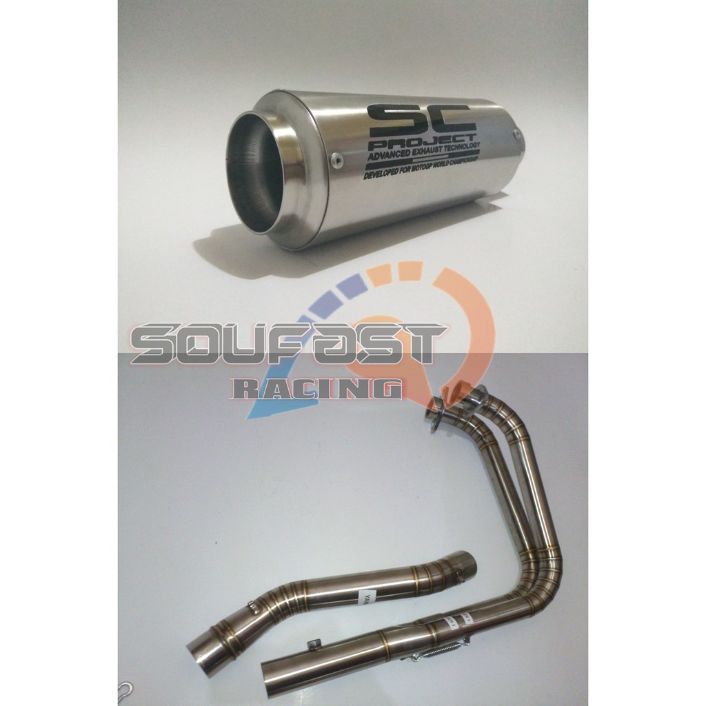 knalpot racing sc projec titan fullsystem R25 Mt25