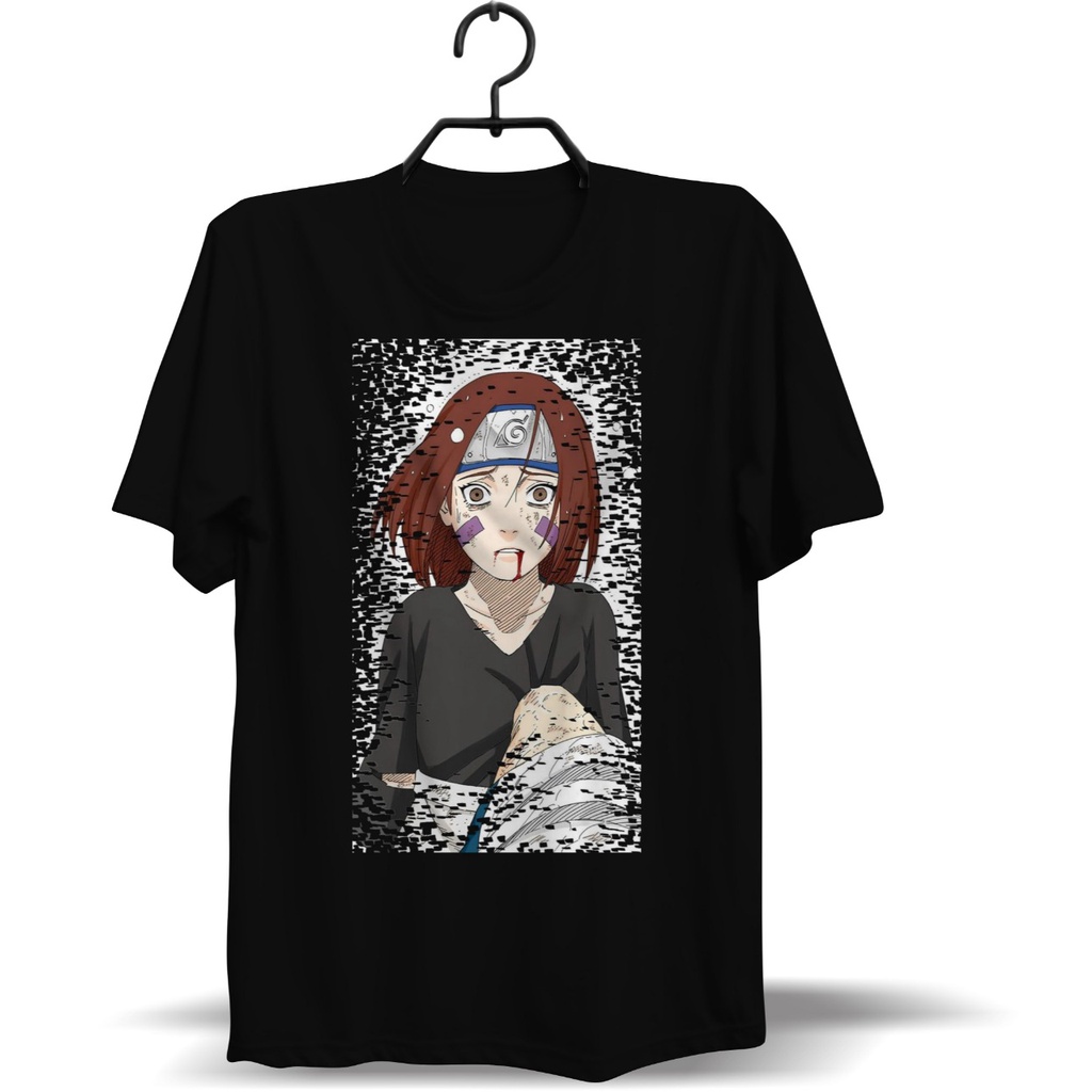 KAOS PRIA WANITA NARUTO RIN NOHARA SABLON DTG DTF