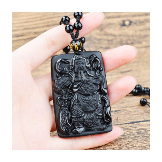 Promo Kalung Obsidian Black Guanyu Berkualitas